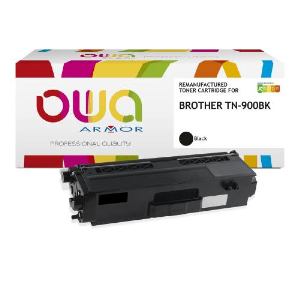 Toner reman OWA: BROTHER HLL9200 HLL9300 MFCL9550 6.000p. Std TN900BK negro