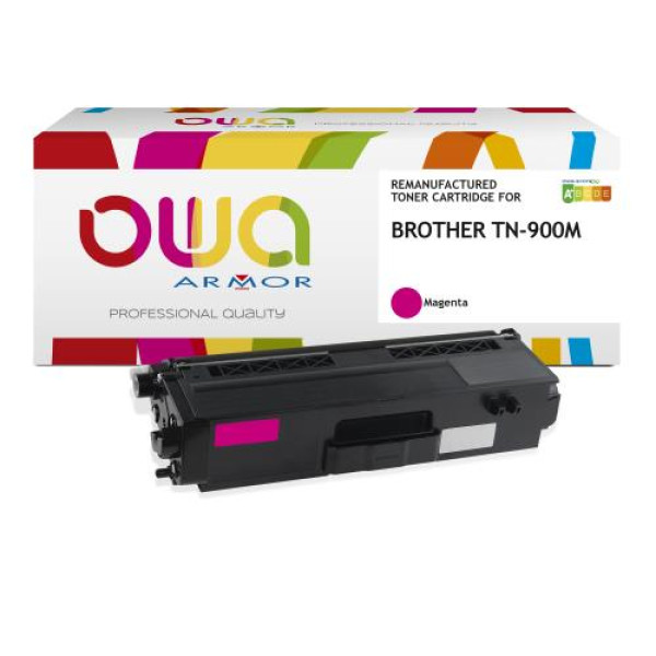 Toner reman OWA: BROTHER HLL9200 HLL9300 MFCL9550 6.000p. Std TN900M magenta