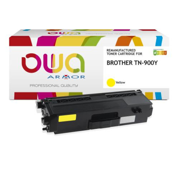 Toner reman OWA: BROTHER HLL9200 HLL9300 MFCL9550 6.000p. Std TN900Y amarillo