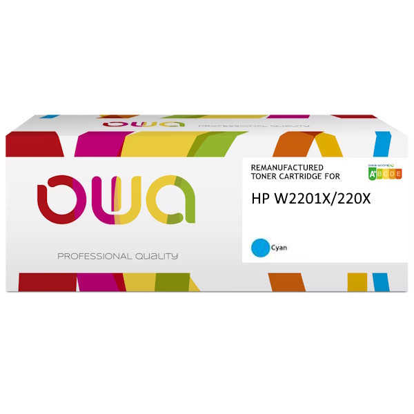Toner reman OWA: HP Ljet Pro 4202 4302 5.500p. W2201X / 220A cyan