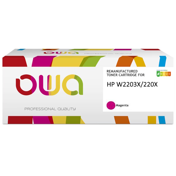 Toner reman OWA: HP Ljet Pro 4202 4302 5.500p. W2203X / 220A magenta Toner reman OWA: HP Ljet Pro 4202 4302 5.500p. W2203X / 220A magenta