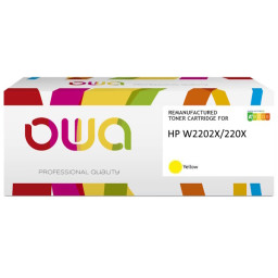 Toner reman OWA: HP Ljet Pro 4202 4302 5.500p. W2202X / 220A amarillo Toner reman OWA: HP Ljet Pro 4202 4302 5.500p. W2202X / 220A amarillo