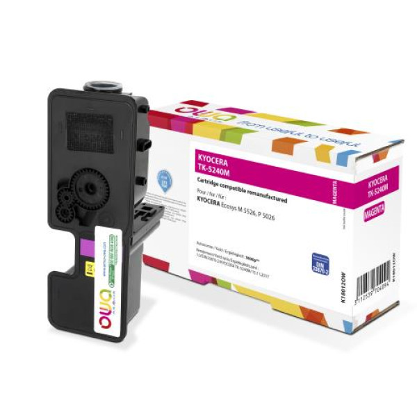 Toner reman OWA: KYOCERA ECOSYS M5526 P5026 3.000p. Std TK5240M