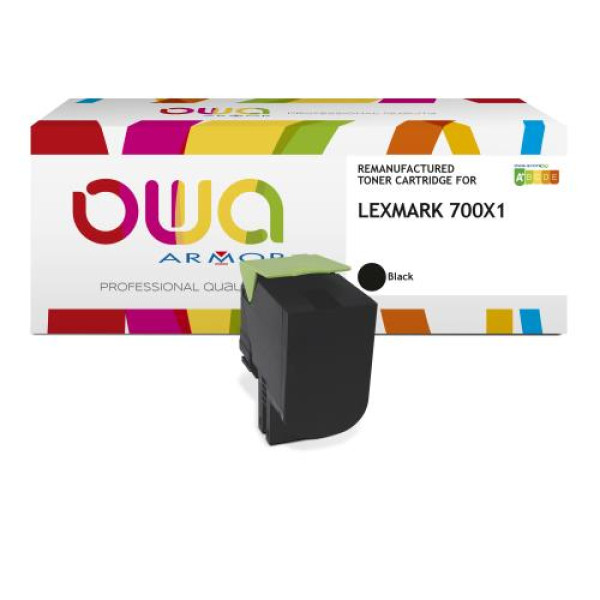 Toner reman OWA: LEXMARK CS510 8.000p. HC 70C0X10 / 700X1 negro