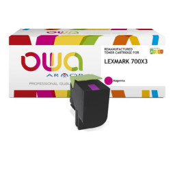 Toner reman OWA: LEXMARK CS510 4.000p. HC 70C0X30 / 700X3 magenta