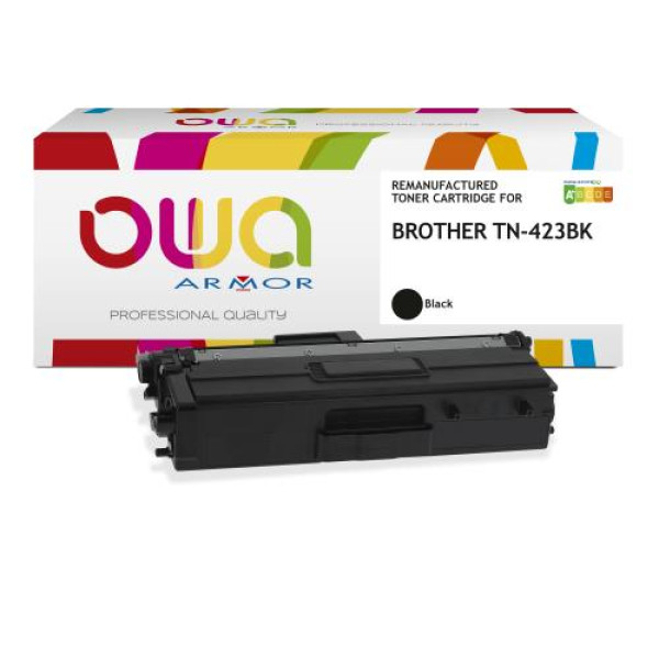 Toner reman OWA: BROTHER HLL8260 DCPL8410 MFCL8690 6.500p. HC TN423BK