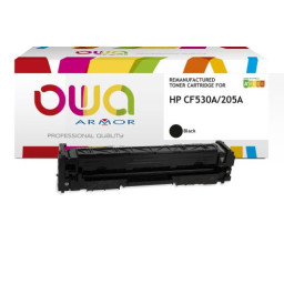 Toner reman OWA: HP Color Lj Pro MFP M180 1.100p. Std CF530A / 205A negro