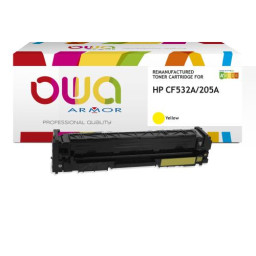 Toner reman OWA: HP Color Lj Pro MFP M180 900p. Std CF532A / 205A amarillo