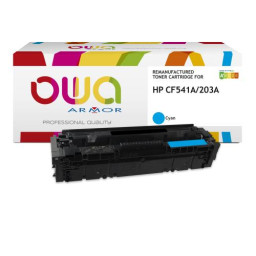 Toner reman OWA: HP Color Lj Pro M254 M280 M281 1.300p. Std CF541A / 203A cyan