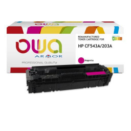 Toner reman OWA: HP Color Lj Pro M254 M280 M281 1.300p. Std CF543A / 203A magenta