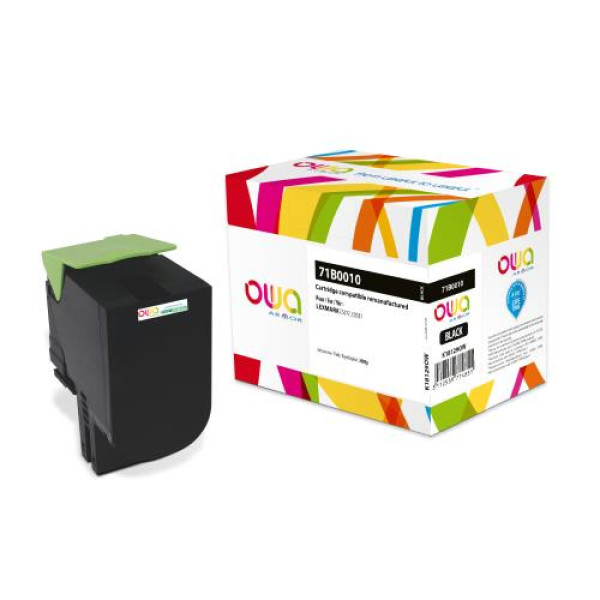 Toner reman OWA: LEXMARK CS317 CX317 3.000p. Std 71B0010 negro