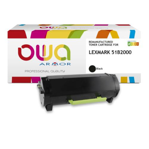 Toner reman OWA: LEXMARK MS317 MS417 MS517 MX317 2.500p. Std 51B2000