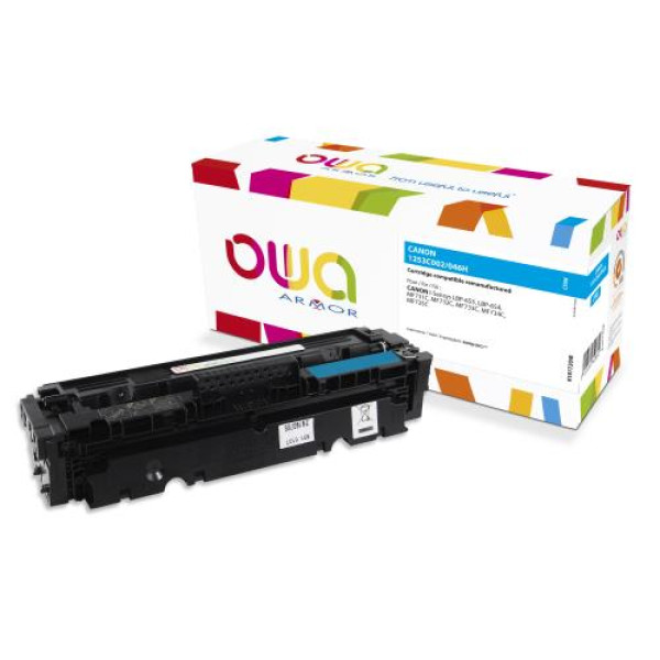 Toner reman OWA: CANON LBP653 LBP654 MF731 MF732 5.000p. HC 1253C002 / 046H cyan