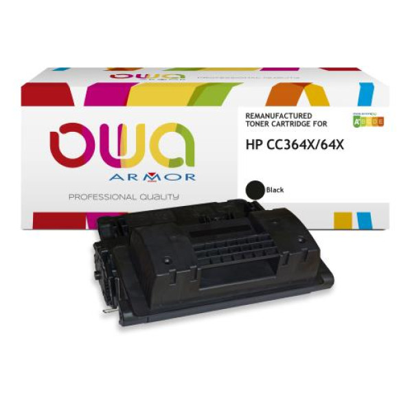 Toner reman OWA: HP Lj P4015 P4515 30.000p. Jumbo CC364X / 64X (+capacidad)