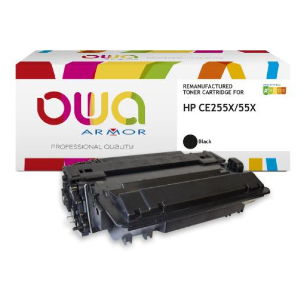 Toner reman OWA: HP Lj P3015 Ent 500 M525 M521 24.000p. Jumbo CE255X / 55X (+capacidad)