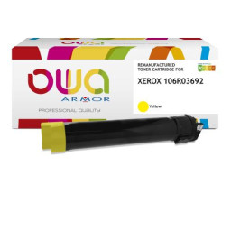 Toner reman OWA: XEROX Phaser 6510 WC6515 4.300p. Std 106R03692 amarillo