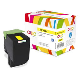 Toner reman OWA: LEXMARK CS421 CS521 CS622 5.000p. HC 78C2XY0 amarillo