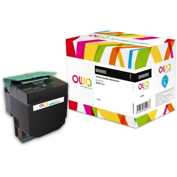 Toner reman OWA: EPSON AL C3900 6.000p. Std C13S050593 / C3900 negro