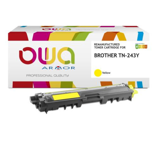 Toner reman OWA: BROTHER HLL3210 DCPL3510 MFCL3730 1.000p. Std TN243Y amarillo