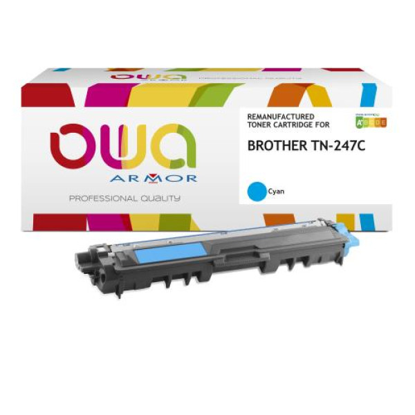 Toner reman OWA: BROTHER HLL3210 DCPL3510 MFCL3730 2.300p. HC TN247C cyan