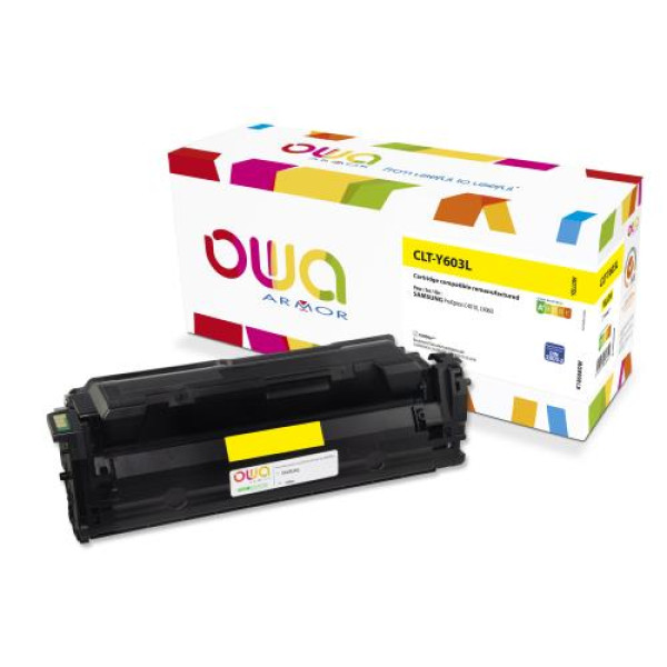 Toner reman OWA: SAMSUNG SL-C4010ND C4060FX 10.000p. CLT-Y603L/ELS / SU557A amarillo