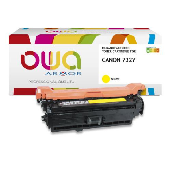 Toner reman OWA: CANON LBP7780 6.400p. Std 6260B002 / 732 amarillo