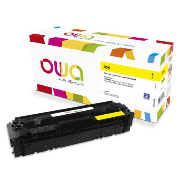 Toner reman OWA: CANON LBP620 LBP640 MF640 MF644 1.200p. Std 3021C002 / 054 amarillo