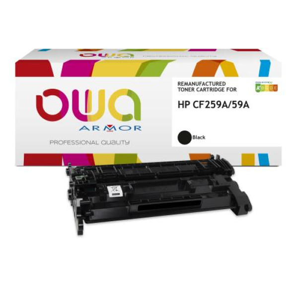 Toner reman OWA: HP Lj Pro M304 M404 M428 3.000p. HC CF259A / 59A (sin chip)