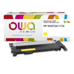 Toner reman OWA: HP Color 150a 150nw 178nw 179fnw 700p. W2072A / 117A amarillo