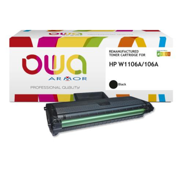 Toner reman OWA: HP 106A Laser 107 130 135 137 138 3.000p. Jumbo W1106A / 106A