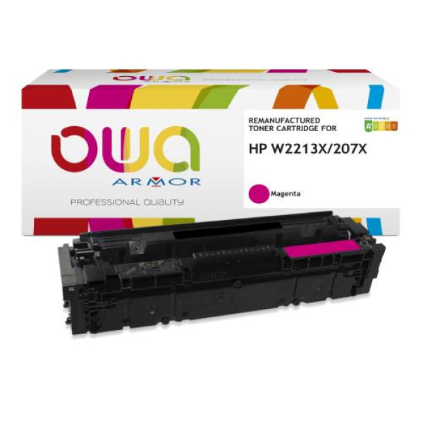 Toner reman OWA: HP Ljet Pro M255 M282 M283 2.450p. W2213X / 207X magenta