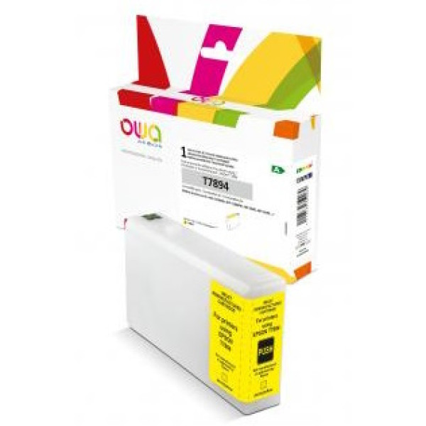 Ct. reman. OWA: EPSON WF5110 WF5190 WF5620 WF5690  amarillo 38ml 4.315p. #XXL (T7894)