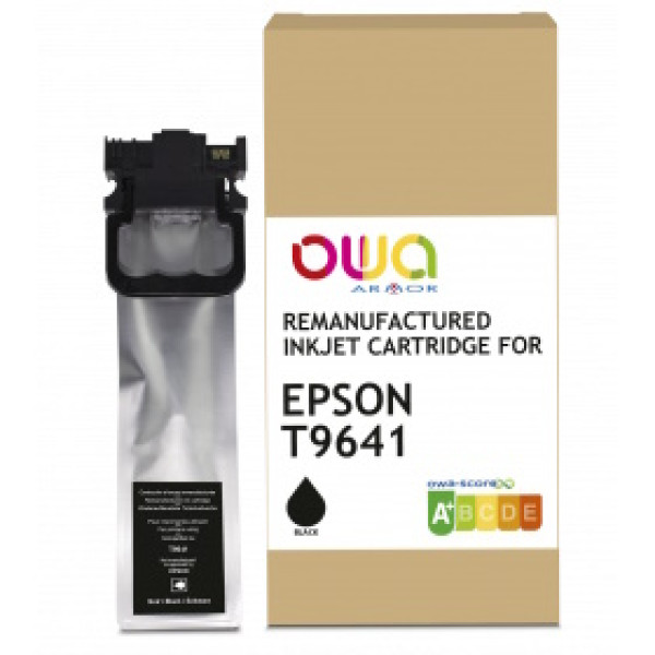 Ct. reman. OWA: EPSON WF-M5298 M5299 M5799 negro 100ml 6.000p. #L (T9641)