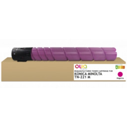 Toner reman OWA: K-MINOLTA C227 C287 OLIV.MF223 21.000p. STD A8K3350 / TN221M 