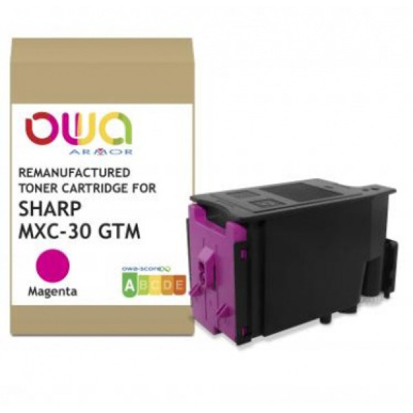 Toner reman OWA: SHARP MX C250F C300P C300W C301W 6.000p. STD MXC-30 GTM