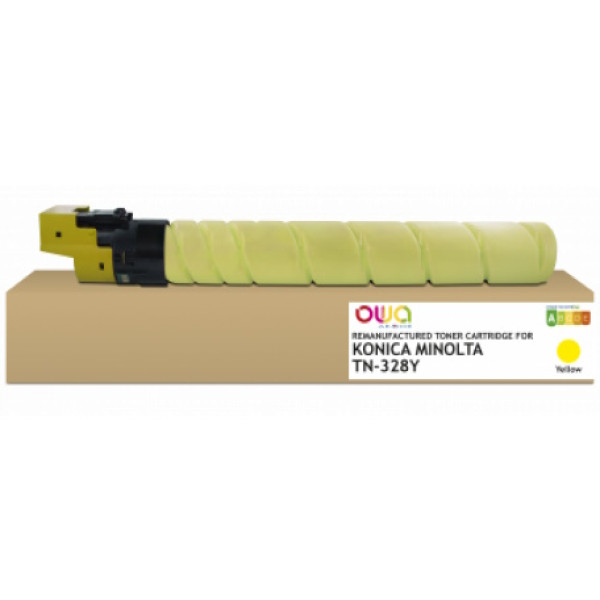 Toner reman OWA: K-MINOLTA C250 C450 C550 C650 28.000p. STD AAV8250/ACV1250 / TN328Y/TN626Y