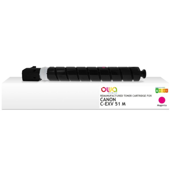 Toner reman OWA: CANON iR C5535 C5540 C5550 60.000p. Std.capacity 0483C002 / C-EXV51 M magenta Toner reman OWA: CANON iR C5535 C5540 C5550 60.000p. Std.capacity 0483C002 / C-EXV51 M magenta
