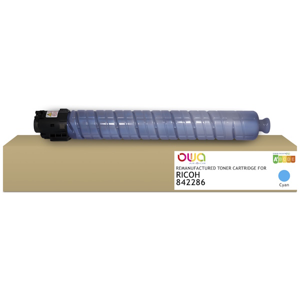 Toner reman OWA: RICOH IMC4500 IMC5500 C6000 22.500p. (842286) cyan