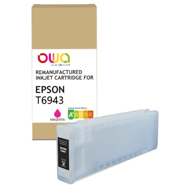 Ct. reman. OWA: EPSON SC-T3000 SC-T5000 SC-T7000 M magenta 700ml #XL (T6943)