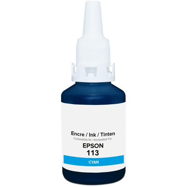 Tinta OWA compat.: EPSON EcoTank 113 cyan 6.000p. ET16150 ET16600 ET5150 ET5850 (T06B240)