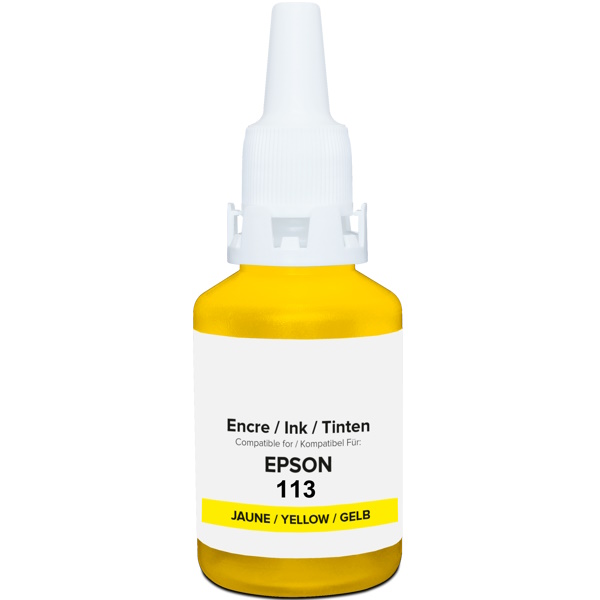 Tinta OWA compat EPSON EcoTank 113 amarillo 6.000p ET16150 ET16600 ET5150 ET5850 (T06B440)