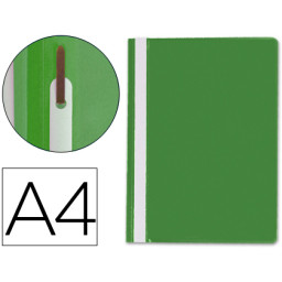 Carpeta Dossier Q-CONNECT fastener DIN A4 Plastico Verde
