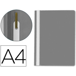 Carpeta Dossier Q-CONNECT fastener DIN A4 Plastico Gris
