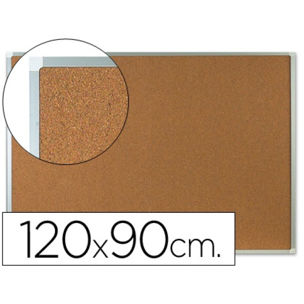 Pizarra Q-CONNECT corcho marco de aluminio 120x90mm.