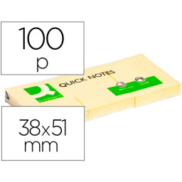 Bloc notas Q-CONNECT adhesivas 40x50mm 100 h.