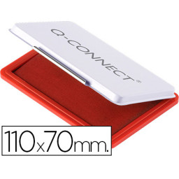 Tampon Rojo Q-CONNECT nº 2 110x70mm