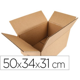 (10) Caja embalar Q-CONNECT Americana marron 500x340x310 (5mm)
