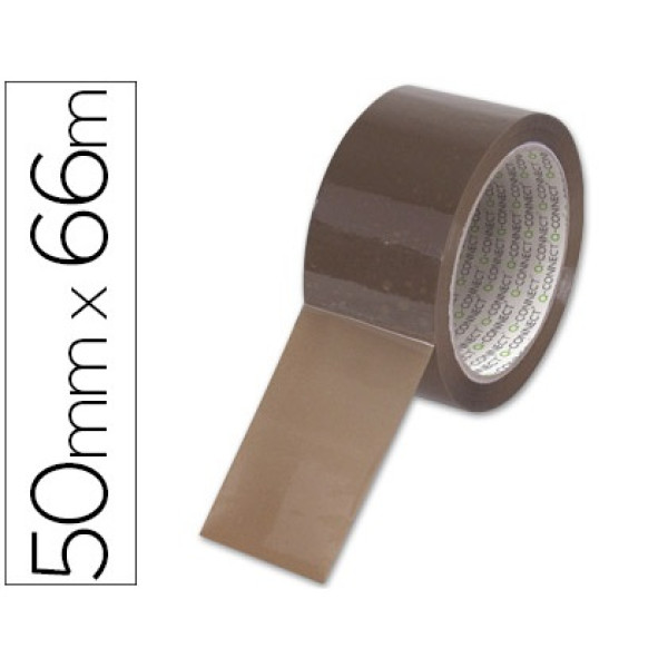 Cinta adhesiva Q-CONNECT 66 mt x 50 mm Embalaje, marron