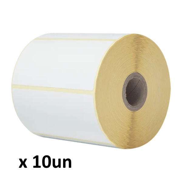 (10) Rollos etiquetas semibrillo BROTHER 102x50mm 1510et/rollo para impr.prof.de 4