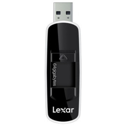 LEXAR JumpDrive S70 USB 2.0 Negra 64GB conector retráctil, Lect.30MB/s, Escr.30MB/s